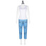 One Piece Trafalgar D Water Law Costume - Blue Coat Pants Shirt Set Trafalgar D Water Law Cosplay