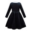 Girls Wednesday The Addams Family Costume - Long Sleeve Dress Wig Set Wednesday Addams Cosplay