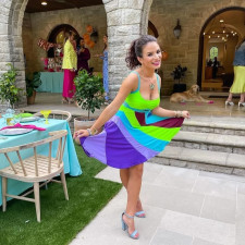 13 Going On 30 Costume - Colorful Dress Jenna Cosplay