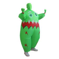Green Alien One Eye Fat Monster Inflatable Costume