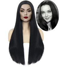 Addams The Addams Family Morticia Wig - Morticia Cosplay Costume Wig Prop