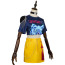 KPop Demon Hunters Mira Costume - Navy Shirt Yellow Skirt Accessories Full Set Kpop Mira Cosplay