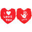 Love Heart Costume - Bodysuit Valentines Day Love Heart Cosplay