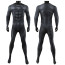 Zack Snyder's Justice League Superman Costume - Black Bodysuit With Cape Superman Cosplay
