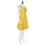 Lala Land Mia Costume - Flower Yellow Dress Mia Cosplay