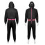 Squid Game Masked Officer Costume - Black Jumpsuit Mask Set Masked Guard Cosplay