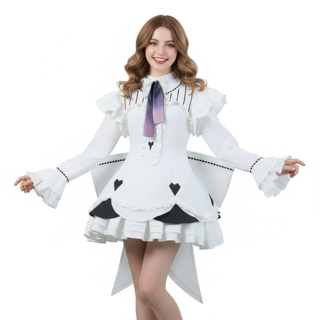 Project SEKAI Ena Shinonome Costume - White Mini Dress Shinonome Ena Cosplay