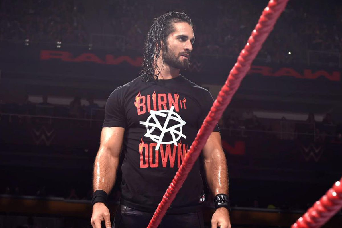 WWE Seth Rollins Costume - Burn It Down T- Shirt Seth Rollins Cosplay