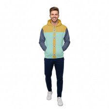 The Seven Deadly Sins Harlequin Grizzly's Sin of Sloth King Costume - Blue Yellow Hoodie Fairy King Cosplay