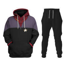 Star Trek The Next Generation Flag Officer Costume - Hoodie Sweatpants Flag Officer Cosplay