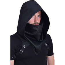 Rogue Cyberpunk Hood - Rogue Cloak Cyberpunk Cosplay Costume Mask Prop