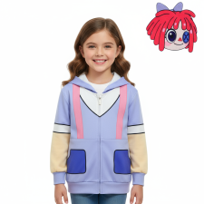 Kids The Amazing Digital Circus Ragatha Costume - Hoodie Mask Set Ragatha Cosplay