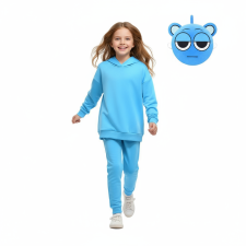 Kids Sprunki Sky Blue Costume - Hoodie Pants Mask Set Sky Blue Sprunki Cosplay