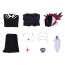 Genshin Impact Arlecchino Deluxe Costume - Black White Red Full Set Arlecchino Cosplay