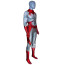 Titans Hawk Hank Hall Costume - White Red Bodysuit Hawk Cosplay