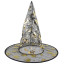 Halloween Prop Witch Black Velvet With Ribbon Hat Costume