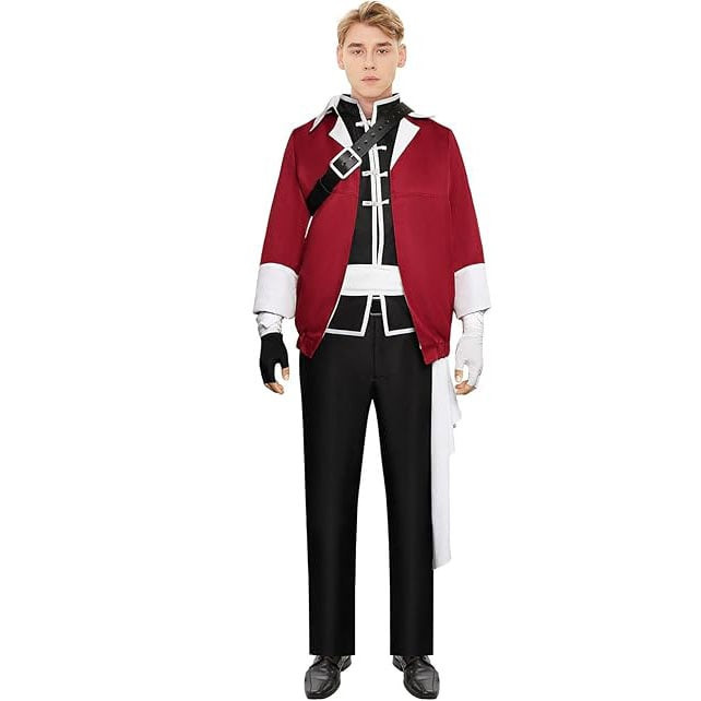 Frieren Beyond Journey's End Stark Costume - Red Jacket Pants Shirt Full Set Stark Cosplay