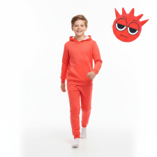 Kids Sprunki Red Raddie Costume - Hoodie Pants Mask Set Red Sprunki Cosplay