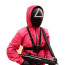 Squid Game Worker Red Pink Jumpsuit Costume