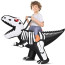 Riding Skeleton T-Rex Inflatable Costume - Riding Skeleton T Rex Cosplay