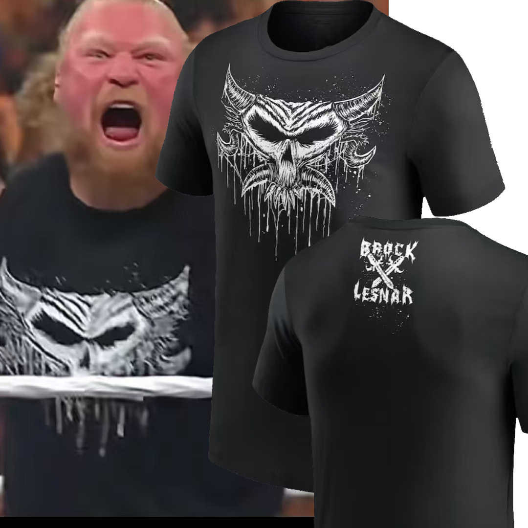WWE Brock Lesnar Costume - Black T-Shirt Brock Lesnar Cosplay