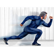 Man Muscle Suit Costume - Blue Bodysuit Men's Muscle Suit Cosplay
