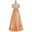 Bridgerton Medieval Regency Costume - Orange Dress Medieval Regency Cosplay