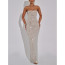 Charli XCX LACMA Gala Outfit Costume - Shiny Silver Top Skirt Set Charli XCX Cosplay