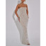 Charli XCX LACMA Gala Outfit Costume - Shiny Silver Top Skirt Set Charli XCX Cosplay