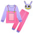 Kids The Amazing Digital Circus Jax Costume - Pink Sweater Pants Mask Jax Cosplay