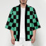 Demon Slayer Tanjiro Kamado Haori Costume - Green Kimono Tanjiro Kamado Cosplay