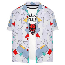 Stranger Things 4 Dustin Henderson Shirt Cosplay Costume