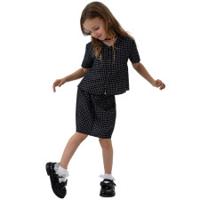 Coraline Costume - Girls Black Polka Dress Coraline Cosplay