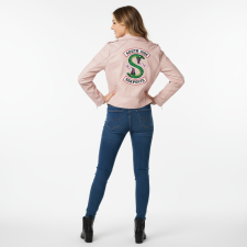 Riverdale South Side Serpents Costume - Pink Leather Jacket South Side Serpents Cosplay