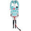 Helluva Boss Fizzarolli Costume - Striped Blue Dress Set Fizzarolli Cosplay