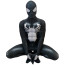 Spider-Man Symbiote Venom Costume - Muscle And Crack Pattern Bodysuit Mask Venom Cosplay