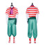 One Piece Buggy Costume - Full Set Yellow Coat Buggy Clown Cosplay