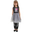 Girls Skeleton Costume - Blue Dress Set Skeleton Cosplay