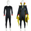 Hazbin Hotel Zestial Costume - Black Bodysuit Cape Hat Set Zestial Cosplay