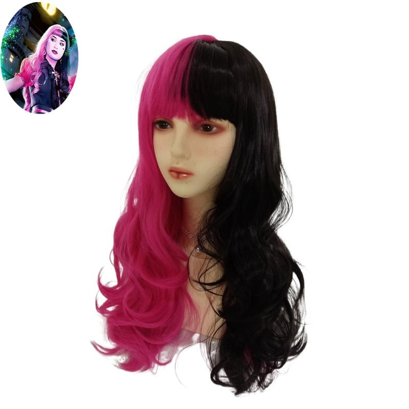 Monster High Movie Draculaura Wig - Draculaura Bi-Color Cosplay Costume Wig Prop