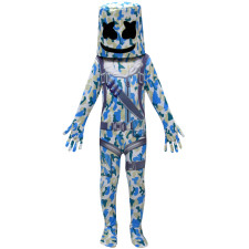 Fortnite Camouflage Marshmello Costume - Full Suit Mask Set Camouflage MarshmelloCosplay