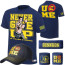 WWE John Cena Costume - You Cant See Me Navy Blue Set Shirt Cap Headband Wristband John Cena Cosplay
