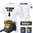 WWE John Cena Costume - The Champ Is Here White Set Shirt Cap Headband Wristband John Cena Cosplay