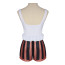 One Piece Jewelry Bonney Costume - Brown Jacket Shirt Shorts Set Jewelry Bonney Cosplay
