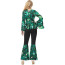 Women's Hippie 70's Costume - Shirt Pants Bandana Set Hippie Cosplay