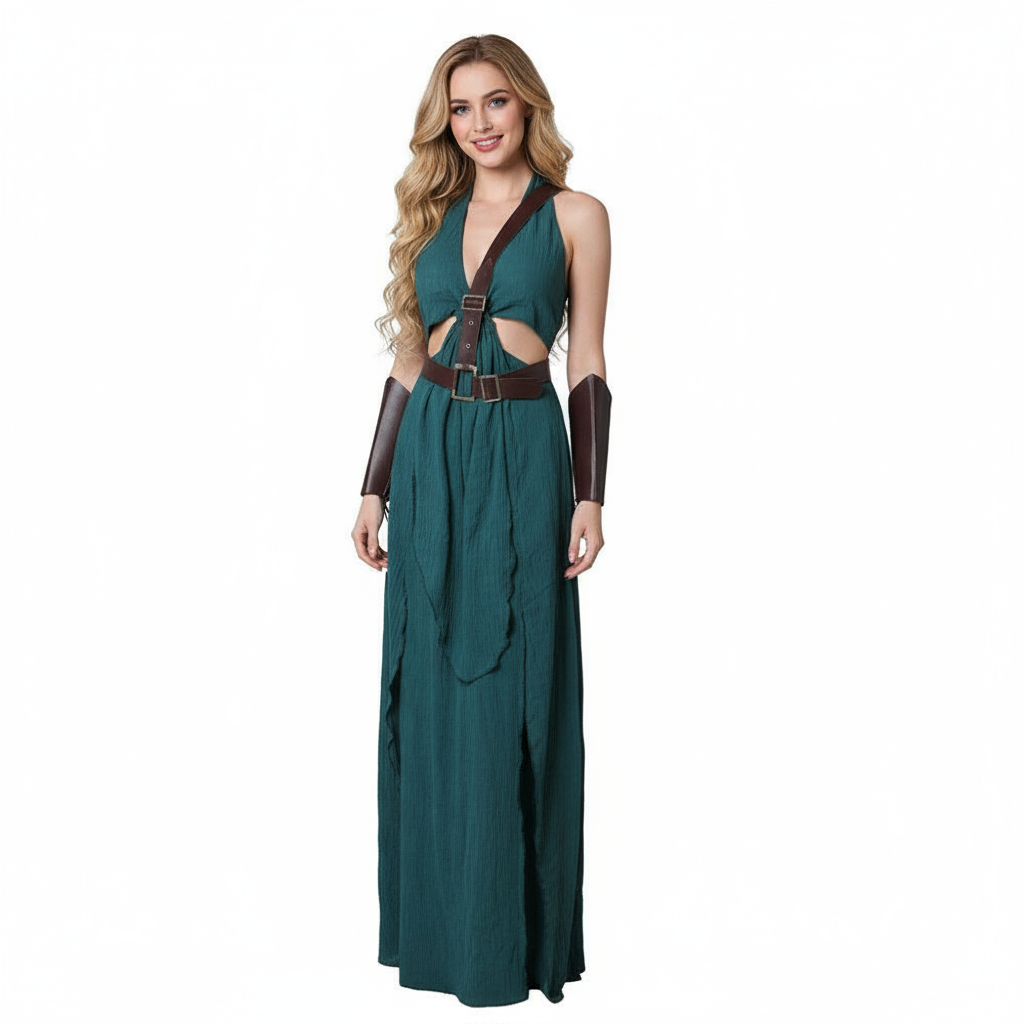 Game of Thrones Daenerys Targaryen Khalessi Costume - Green Dress Daenerys Targaryen Cosplay