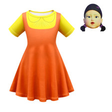 Squid Game Robot Girl Red Light Green Light Costume