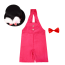 Kids Gentleman Easter Bunny Rabbit Costume - Suspenders Hat Set Easter Bunny Cosplay