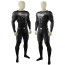 Justice League Snyder Cut Black Superman - Muscle Pattern Bodysuit Cape Superman Cosplay