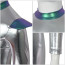 Alien Costume - Shiny Silver Jumpsuit Alien Cosplay